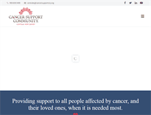 Tablet Screenshot of cancersupportcnj.org